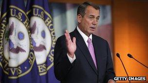 House Speaker John Boehner appeared at the Capitol on 5 December 2013