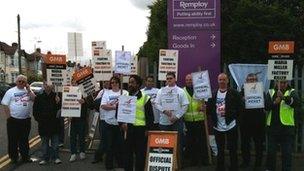 Remploy strike in Coventry