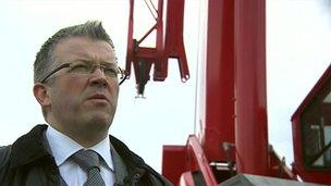 Jarlath O'Leary runs a crane hire business