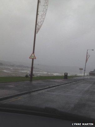 Choppy seas at Helensburgh