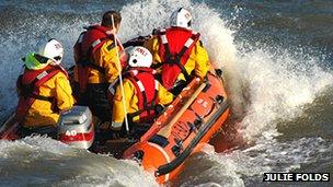 RNLI dinghy