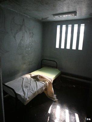 Prison cell in the Maze