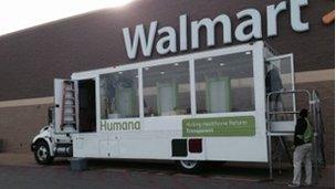 Humana truck in Corinth, Mississippi