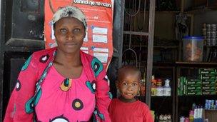 Upendo Orgenes Kiula (on left)