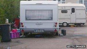 travellers caravan (generic)