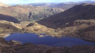 Snowdonia mountain range