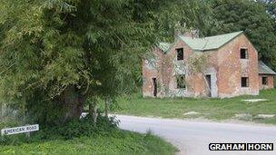 Deserted house in Imber