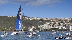 Atlantic Challenge vessels at La Gomera