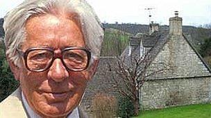 Laurie Lee in Slad montage