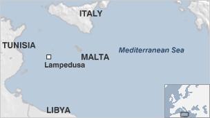 Lampedusa map