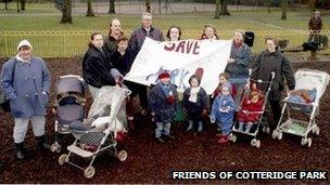 Cotteridge Park protesters january 2014