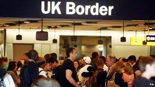 UK Border control queues