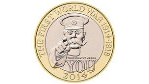 Coin commemorating the 100th Anniversary of WWI