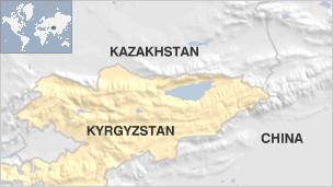 Kyrgyzstan map