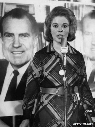 Shirley Temple speaking in support of Richard Nixon