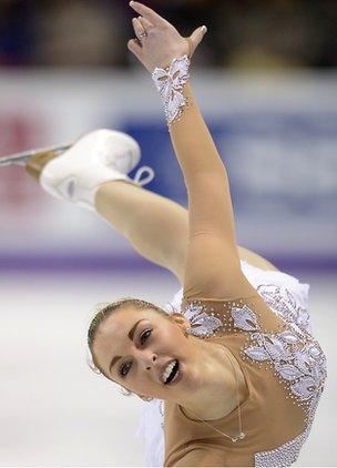 Jenna McCorkell competing at the 2013 World Figure Skating Championships in London