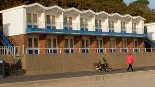 Beach huts in Poole