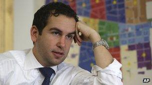 Jersey City Mayor Steven Fulop, seen on 15 March 2013