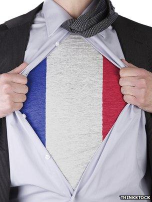 Man wearing French vest under suit