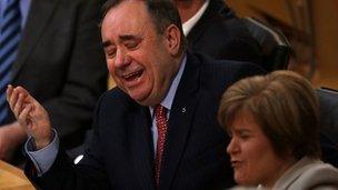 Alex Salmond at FMQs