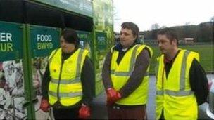 Volunteer rubbish collectors