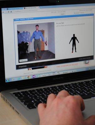 The London College of Fashion is developing virtual fitting software you can use at home