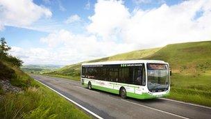 T4 bus in the Brecon Beacons