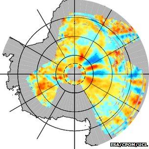 Antarctic radar data