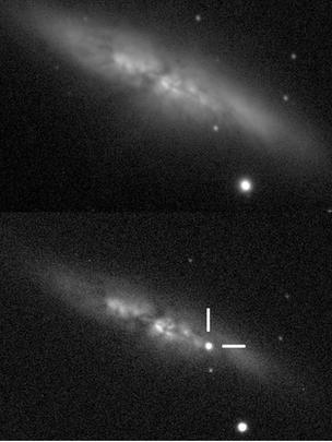 Supernova before and after