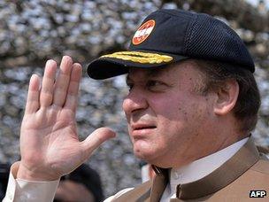 Pakistani Prime Minister Nawaz Sharif at a military exercise in November 2013.