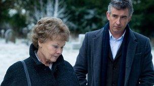 Judi Dench as Philomena and Steve Coogan as Martin Sixsmith