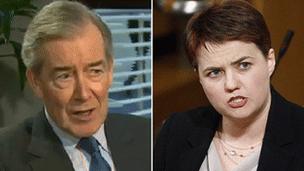 Lord Lang and Ruth Davidson