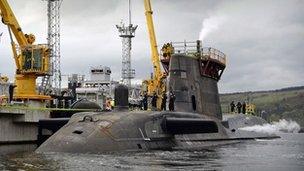 submarine at faslane