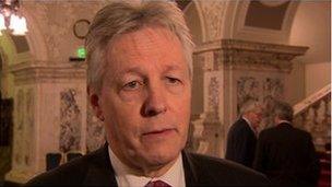 Peter Robinson has publicly backed health minister Edwin Poots