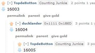 Reddit counting