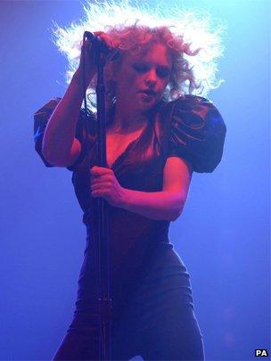 Goldfrapp perform at the 2005 V Festival