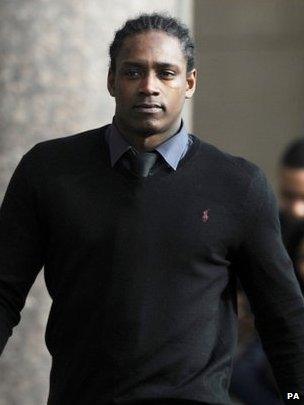 Nile Ranger leaving Newcastle Crown Court