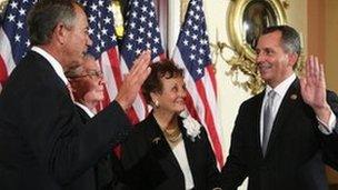 David Jolly is sworn in as a member of Congress on 13 March, 2014