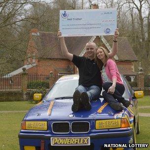 Car mechanic and racing driver Neil Trotter, with partner Nicky Ottaway,