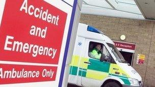 Ambulance at A&E