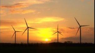 Wind farm in East Yorkshire