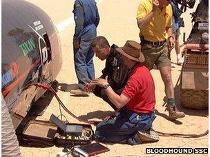 Thrust SSC in the desert