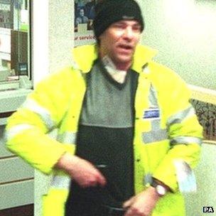 Michael Wheatley during an armed robbery in 2002, picture issued by the Metropolitan Police