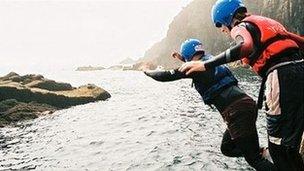 coasteering