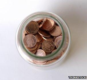 jar of coins