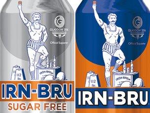 Irn Bru cans