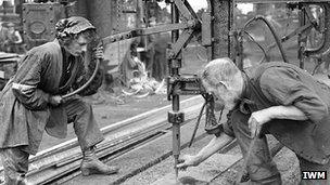 Woman worker at Swan Hunter yard