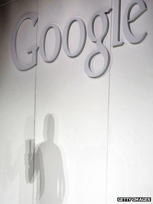 Google logo at presentation