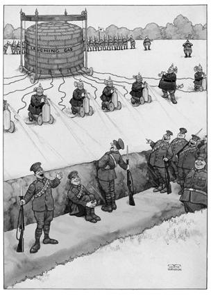 German Breaches of the Hague Convention by Heath Robinson