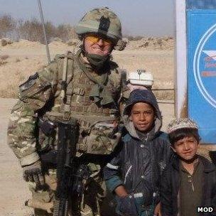 WO2 Paul Jones during an Afghanistan tour